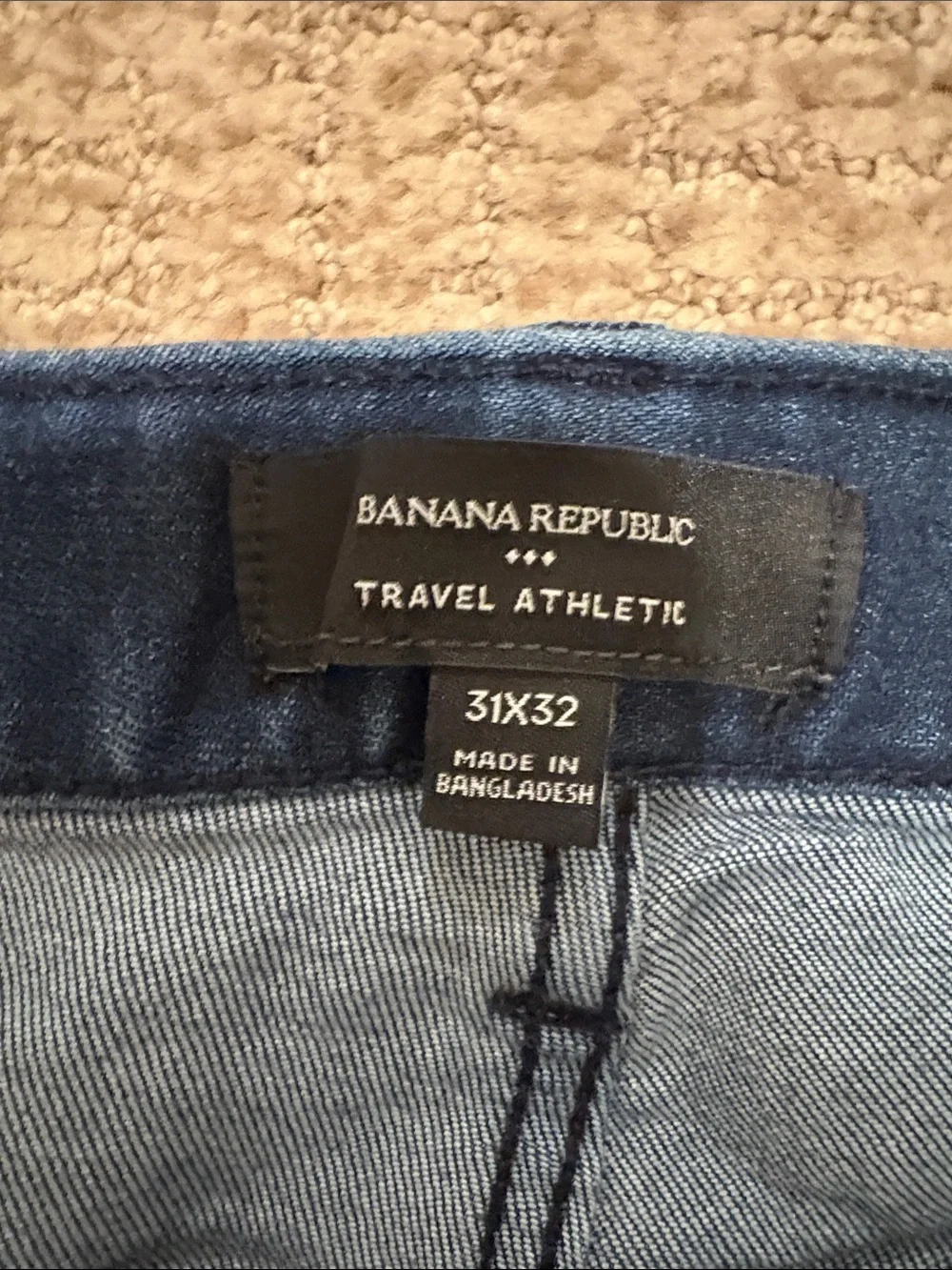Banana Republic Men's High-Rise Straight Jeans in Deep Indigo Size 31 x 32